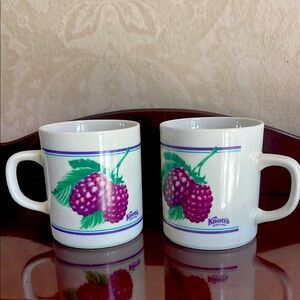 White and Purple Mug Set from Knott’s Berry Farm